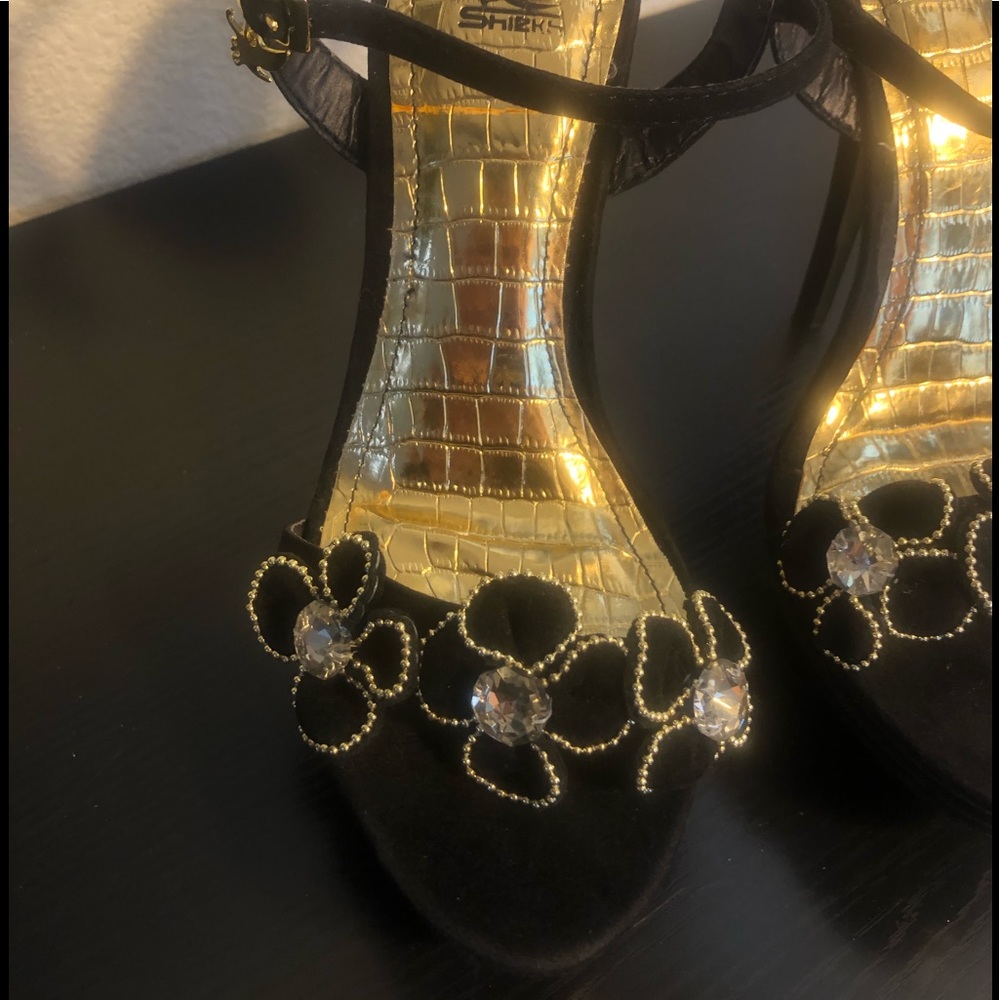 Shiekh Hollywood Suede Snake Ankle Platform 5" - Picture 4 of 15